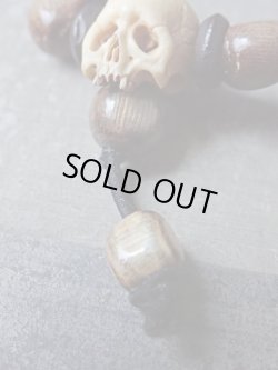 画像13: 髑髏数珠【六道輪廻】鹿角製 髑髏作家服部・髑髏根付・提げ物・彫刻・その他髑髏作品
