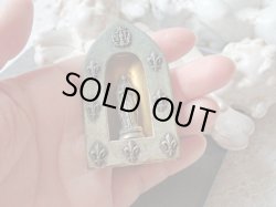 画像10: 【携帯用小祭壇】【フルールドリス文様ルルドの聖母】フランス・アンティーク＆ヴィンテージ聖品