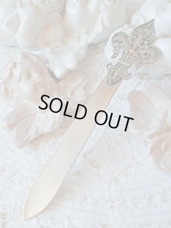 画像2: 【聖ジャンヌダルク】【透かし細工フルールドリスペーパーナイフ】フランス・アンティーク＆ヴィンテージ聖品