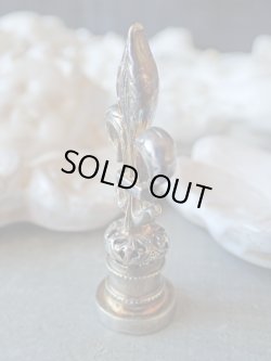 画像3: 【フルールドリスのミニシーリングスタンプ】【透かしとミル打ち風装飾土台】フランス・アンティーク＆ヴィンテージ聖品