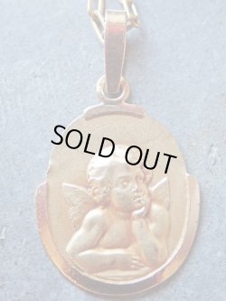 画像9: 【K18イエローゴールドメダイ】【ラファエロ・システィーナの聖母の頬杖天使】【1.0g】フランス・アンティーク＆ヴィンテージメダイ