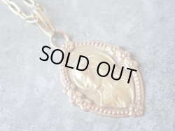 画像10: 【K18イエローゴールドメダイ】【花縁×聖母】【1.2g】フランス・アンティーク＆ヴィンテージメダイ