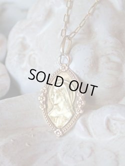 画像6: 【K18イエローゴールドメダイ】【花縁×聖母】【1.2g】フランス・アンティーク＆ヴィンテージメダイ