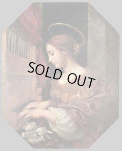 画像10: 【カルロ・ドルチ】【音楽の守護聖人セシリアメダイ】【KISSING作】フランスアンティーク＆ヴィンテージ聖品