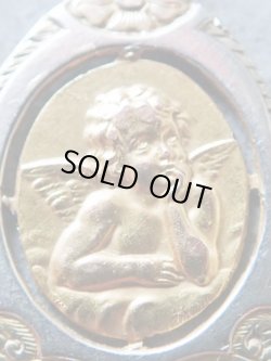 画像8: 【K18イエロー/ホワイトゴールドメダイ】【ラファエロ・システィーナの聖母の頬杖天使】【1.0g】フランス・アンティーク＆ヴィンテージメダイ