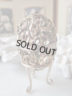 画像3: 【ディーラー私物放出品】【1980年】【水仙透かし細工71/500】【SV925×K24GP】【セント・ジェームス・ハウス・カンパニー】イギリス・ヴィンテージイースターエッグ