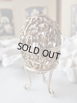 画像2: 【ディーラー私物放出品】【1980年】【水仙透かし細工71/500】【SV925×K24GP】【セント・ジェームス・ハウス・カンパニー】イギリス・ヴィンテージイースターエッグ