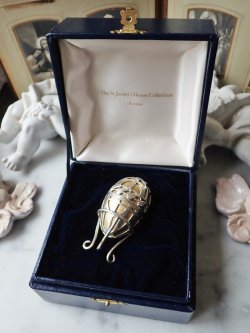 画像19: 【1978年】【透かし枠はめ込み2層構造226/500】【SV925×K24GP】【セント・ジェームス・ハウス・カンパニー】イギリス・ヴィンテージイースターエッグ