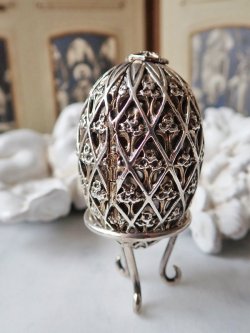 画像5: 【1979年】【教会シリーズTewkesbury Abbey113/500】【SV925×K24GP】【セント・ジェームス・ハウス・カンパニー】イギリス・ヴィンテージイースターエッグ