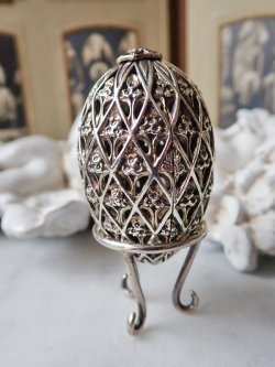 画像3: 【1979年】【教会シリーズTewkesbury Abbey113/500】【SV925×K24GP】【セント・ジェームス・ハウス・カンパニー】イギリス・ヴィンテージイースターエッグ