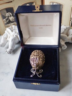 画像19: 【1988年】【スノードロップ透かし細工274/500】【SV925×K24GP】【セント・ジェームス・ハウス・カンパニー】イギリス・ヴィンテージイースターエッグ