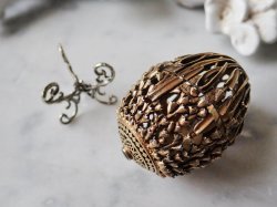 画像10: 【1988年】【スノードロップ透かし細工274/500】【SV925×K24GP】【セント・ジェームス・ハウス・カンパニー】イギリス・ヴィンテージイースターエッグ