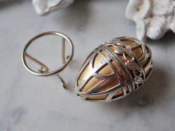 画像7: 【1978年】【透かし枠はめ込み2層構造226/500】【SV925×K24GP】【セント・ジェームス・ハウス・カンパニー】イギリス・ヴィンテージイースターエッグ