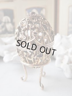 画像4: 【ディーラー私物放出品】【1980年】【水仙透かし細工71/500】【SV925×K24GP】【セント・ジェームス・ハウス・カンパニー】イギリス・ヴィンテージイースターエッグ