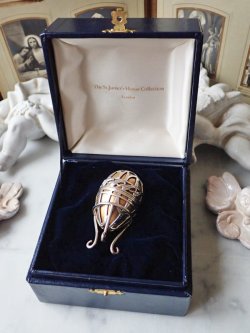 画像17: 【1978年】【透かし枠はめ込み2層構造101/500】【SV925×K24GP】【セント・ジェームス・ハウス・カンパニー】イギリス・ヴィンテージイースターエッグ