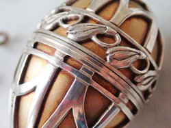 画像9: 【1978年】【透かし枠はめ込み2層構造101/500】【SV925×K24GP】【セント・ジェームス・ハウス・カンパニー】イギリス・ヴィンテージイースターエッグ