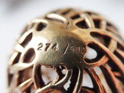 画像13: 【1988年】【スノードロップ透かし細工274/500】【SV925×K24GP】【セント・ジェームス・ハウス・カンパニー】イギリス・ヴィンテージイースターエッグ