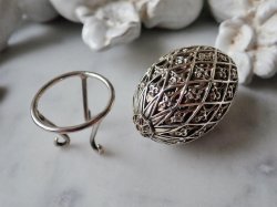 画像8: 【1979年】【教会シリーズTewkesbury Abbey113/500】【SV925×K24GP】【セント・ジェームス・ハウス・カンパニー】イギリス・ヴィンテージイースターエッグ