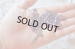 画像6: 【アメジストカラーガラス珠ロザリオ】フランス・アンティーク＆ヴィンテージロザリオ