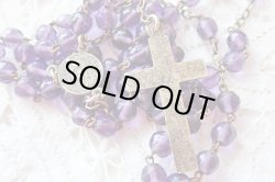 画像5: 【アメジストカラーガラス珠ロザリオ】フランス・アンティーク＆ヴィンテージロザリオ