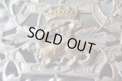 画像8: 【フランス王フランソワ1世紋章サラマンダー】【透かしブローチ】フランス・アンティーク＆ヴィンテージ品