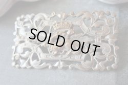 画像4: 【フランス王フランソワ1世紋章サラマンダー】【透かしブローチ】フランス・アンティーク＆ヴィンテージ品