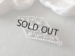 画像4: 【アンヌ・ド・ブルターニュ紋章エルミーヌ】【菱形透かしブローチ】フランス・アンティーク＆ヴィンテージ品