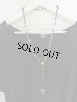 画像20: 【総花座濃ブルーカットガラス珠ロザリオ】【総シルバーパーツ】フランス・アンティーク＆ヴィンテージロザリオ