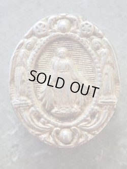 画像9: 【無原罪の聖母】【覗き窓ガラス付ルリケール聖遺物入れ（容器のみ】【シルバー製】フランス・アンティーク＆ヴィンテージ聖品