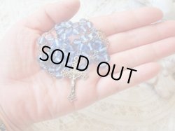 画像13: 【ブルーカットガラス中珠ロザリオ】【総シルバーパーツ】フランス・アンティーク＆ヴィンテージロザリオ