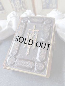 画像4: 【ドイツ革装丁祈祷書】【アヴェマリアAMとIHSモノグラム装飾】【1882年】ドイツ・アンティーク＆ヴィンテージ聖品