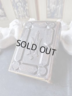 画像3: 【ドイツ革装丁祈祷書】【アヴェマリアAMとIHSモノグラム装飾】【1882年】ドイツ・アンティーク＆ヴィンテージ聖品