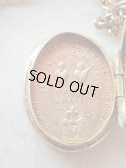 画像12: 【シェネの聖母】【覗き窓ガラス付ルリケール風ミニロケット】【ヴェルメイユ】フランス・アンティーク＆ヴィンテージ聖品