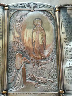 画像6: 【エングレーヴァーB.WICKER作】【トリプティック（三連祭壇）】【ルルドの聖母】フランス・アンティーク＆ヴィンテージ聖品