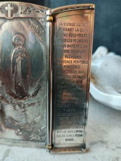 画像7: 【エングレーヴァーB.WICKER作】【トリプティック（三連祭壇）】【ルルドの聖母】フランス・アンティーク＆ヴィンテージ聖品