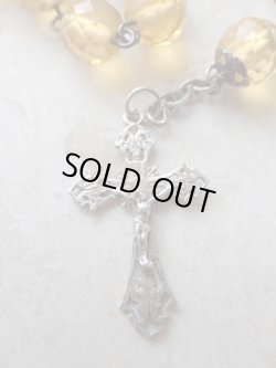 画像11: 【ウランガラスの1連ロザリオブレスレット】【1900年代初頭】【総シルバーパーツ＆一部花座付】フランス・アンティーク＆ヴィンテージロザリオ