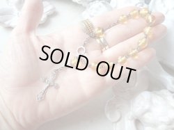 画像18: 【ウランガラスの1連ロザリオブレスレット】【1900年代初頭】【総シルバーパーツ＆一部花座付】フランス・アンティーク＆ヴィンテージロザリオ