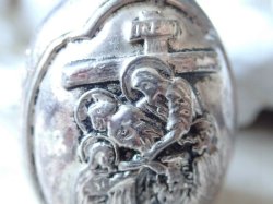 画像14: 【ファインシルバー（SV999）製イースターエッグ】【十字架の道行き第十三留/第十五留】イギリス・アンティーク＆ヴィンテージ品