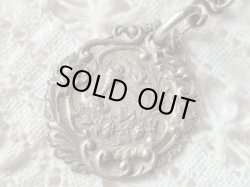 画像7: 【大粒アクアマリン色カットガラス珠の1連ロザリオブレスレット】【1900年代初頭】【総シルバーパーツ＆総花座付珠】フランス・アンティーク＆ヴィンテージロザリオ