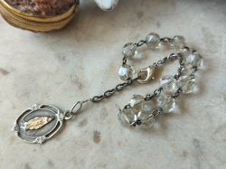 画像16: 【19世紀末】【本物の胡桃の殻のロザリオケース】【総シルバーパーツのディゼンヌ（一連ロザリオ）とセット】フランス・アンティーク＆ヴィンテージ品