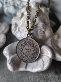 画像4: 【感ずべき聖母マーテル・アドミラビリス】【ニッコロ・チェルバラ】フランス・アンティーク＆ヴィンテージメダイ