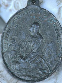 画像3: 【マグダラのマリア】【サントボームの洞窟】【4人の天使に天に運ばれるマグダラのマリア】フランス・アンティーク＆ヴィンテージメダイ