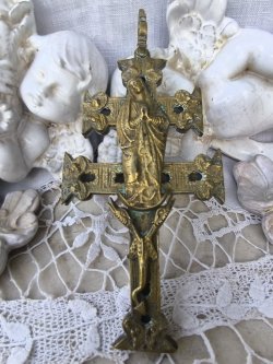 画像3: 【聖遺物入れ仕様キリスト磔刑十字架】【異形カラバカクロス】【片面キリスト片面聖母】スペイン・アンティーク＆ヴィンテージ聖品