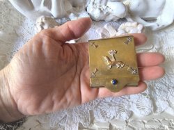 画像13: 【アンヌ・ド・ブルターニュ紋章エルミーヌ】【20世紀初頭マッチケース】フランス・アンティーク品