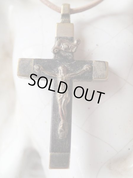 画像2: 【聖職者仕様キリスト磔刑十字架ミニ】【クルシフィクス】イタリア・アンティーク＆ヴィンテージクロス (2)