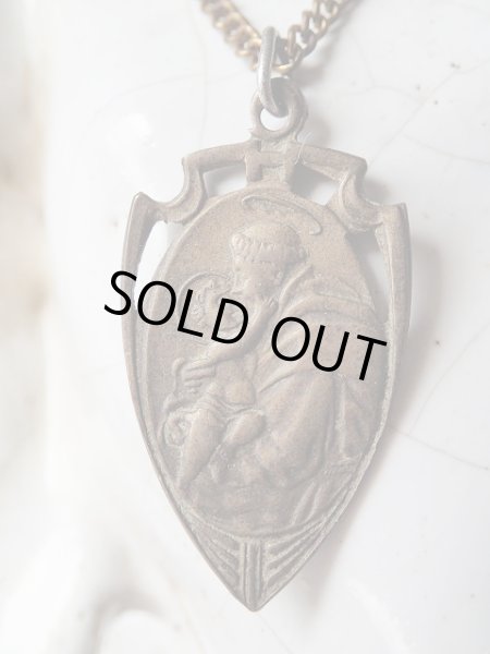 画像2: 【聖アントニオ】【盾形】イタリア・アンティーク＆ヴィンテージメダイ (2)