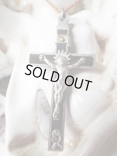 画像2: 【聖職者用キリスト磔刑十字架クルシフィクス】【髑髏付き】イタリア・アンティーク＆ヴィンテージクロス (2)