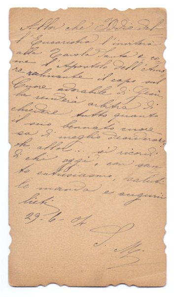 画像2: 【聖体拝領記念】【1904年】フランス・アンティーク＆ヴィンテージホーリーカード (2)