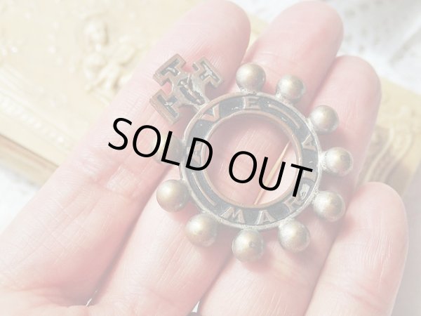 画像4: 【指ロザリオ】【松葉杖十字】フランス・アンティーク&ヴィンテージロザリオ (4)