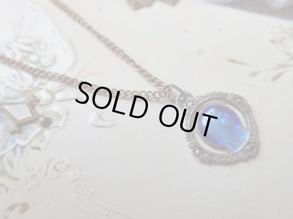 画像4: 【円環透かしブルーエナメルマルカジット留め】【ルルドの聖母】フランス・アンティーク＆ヴィンテージメダイ (4)